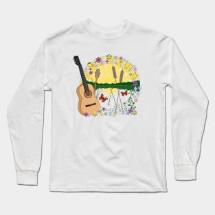 Festival Feeling Illustration Long Sleeve T-Shirt